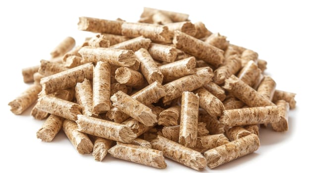 Explore the renewable energy landscape with this stock photo showcasing wood pellets, a clean and regenerative source of biofuel. Modern and eco-friendly, these pellets represent a sustainable solution for reducing carbon emissions and promoting a greener future.