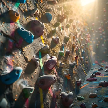 Photo of a climbing hall generated by artificial intelligence