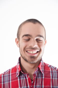 Smiling with understanding, he appreciates the humor in being fooled without malice