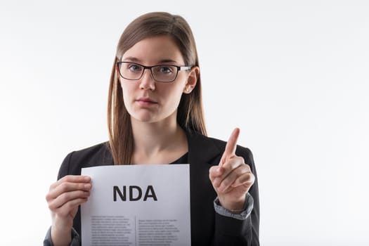 Firm reminder of confidentiality with a Non-Disclosure Agreement