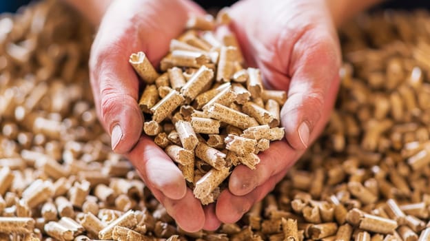 Explore the renewable energy landscape with this stock photo showcasing wood pellets, a clean and regenerative source of biofuel. Modern and eco-friendly, these pellets represent a sustainable solution for reducing carbon emissions and promoting a greener future.