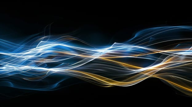 Immerse yourself in the mesmerizing dance of abstract light waves against a velvety black backdrop. Each undulating pulse creates a harmonious symphony of illumination, evoking a sense of wonder and intrigue. This captivating image invites you to explore the boundless creativity of light and shadow, where darkness becomes the canvas for radiant expression.