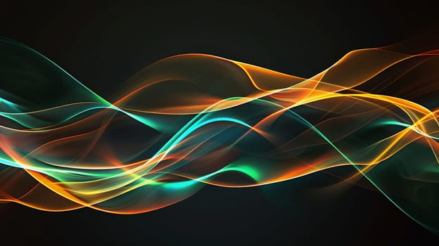 Immerse yourself in the mesmerizing dance of abstract light waves against a velvety black backdrop. Each undulating pulse creates a harmonious symphony of illumination, evoking a sense of wonder and intrigue. This captivating image invites you to explore the boundless creativity of light and shadow, where darkness becomes the canvas for radiant expression.