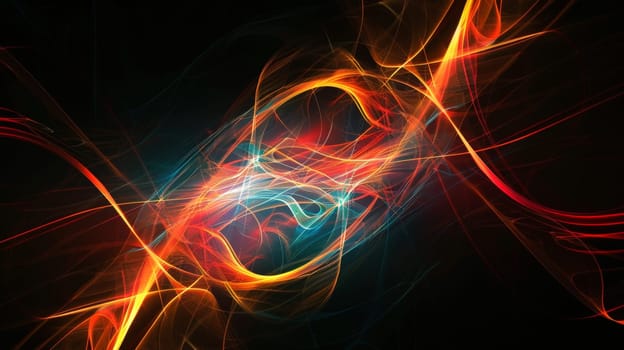Immerse yourself in the mesmerizing dance of abstract light waves against a velvety black backdrop. Each undulating pulse creates a harmonious symphony of illumination, evoking a sense of wonder and intrigue. This captivating image invites you to explore the boundless creativity of light and shadow, where darkness becomes the canvas for radiant expression.