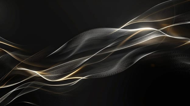 Immerse yourself in the mesmerizing dance of abstract light waves against a velvety black backdrop. Each undulating pulse creates a harmonious symphony of illumination, evoking a sense of wonder and intrigue. This captivating image invites you to explore the boundless creativity of light and shadow, where darkness becomes the canvas for radiant expression.