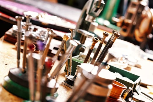 Heavy yet accurate metal tools embody art and skill in watch sector