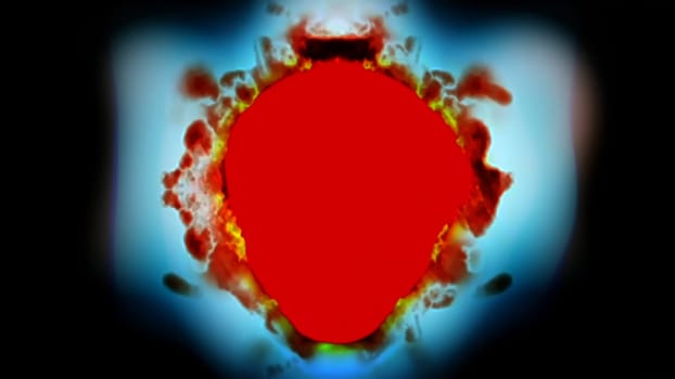 Digital Illustration High Energy Vibrant Beautiful Background