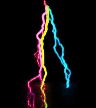 Digital Illustration High Energy Vibrant Beautiful Background