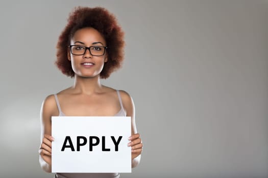 Her cheerful demeanor beckons job seekers to new opportunities within her organization