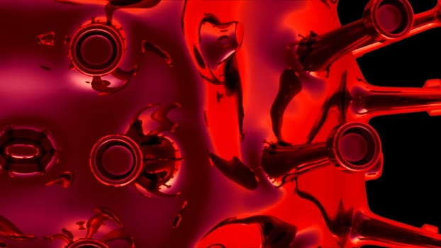 3D Rendering Corona Virus Covid-19 Pandemic