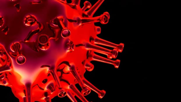 3D Rendering Corona Virus Covid-19 Pandemic