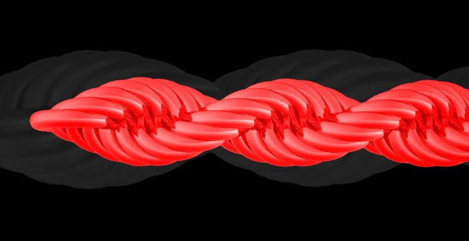 3D Illustration Abstract Horizontal Vibrant Background