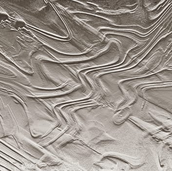 Rough grey background with wavy abstract pattern