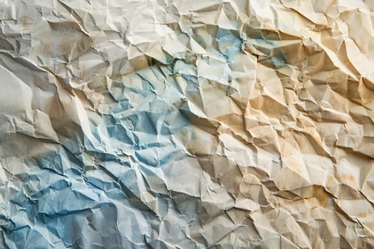Close-up of a weathered piece of paper revealing hidden words and intricate details under a beam of light.
