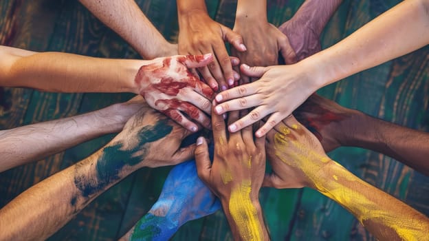 Witness the transformative power of embracing diversity in this evocative image. As individuals from various backgrounds come together, the tapestry of inclusivity weaves a narrative of strength and unity.