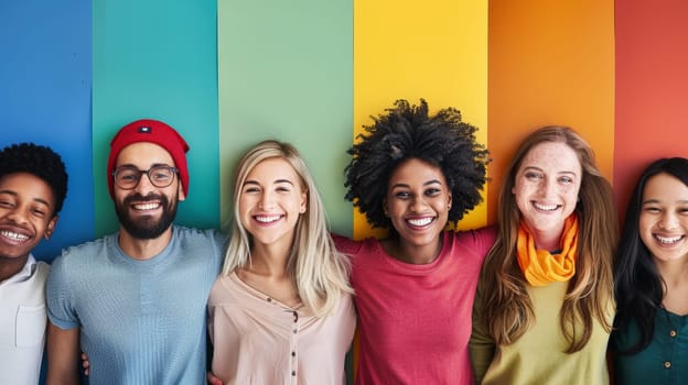 Witness the transformative power of embracing diversity in this evocative image. As individuals from various backgrounds come together, the tapestry of inclusivity weaves a narrative of strength and unity.
