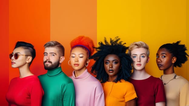 Witness the transformative power of embracing diversity in this evocative image. As individuals from various backgrounds come together, the tapestry of inclusivity weaves a narrative of strength and unity.