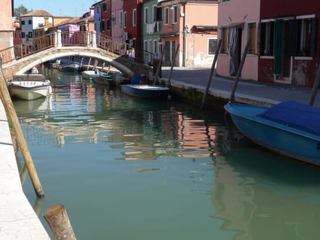 Burano, Italy October 11, 2019: Burano is an island in the Venetian Lagoon, northern Italy, near Torcello at the northern end of the lagoon