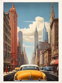 Vintage travel poster of New York