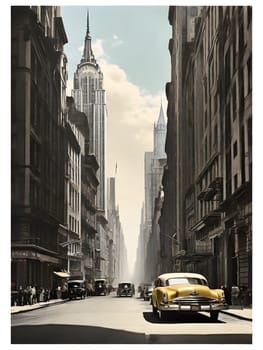 Vintage travel poster of New York