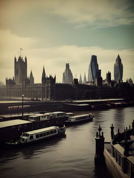 Vintage travel poster of London