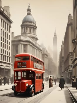 Vintage travel poster of London