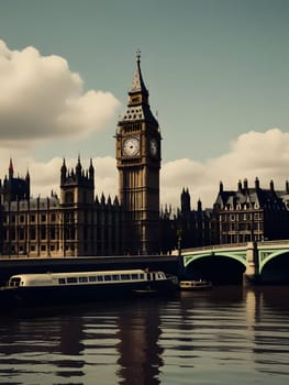 Vintage travel poster of London