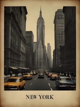 Vintage travel poster of New York