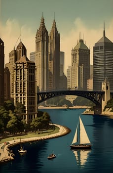 Vintage travel poster of Sydney