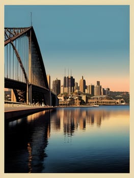 Vintage travel poster of Sydney