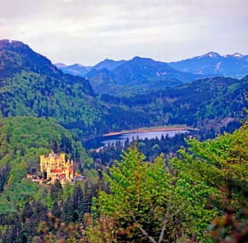 Castle Hohenschwangau in Bavaria,  Germany
