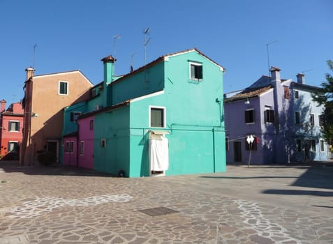 Burano, Italy October 11, 2019: Burano is an island in the Venetian Lagoon, northern Italy, near Torcello at the northern end of the lagoon