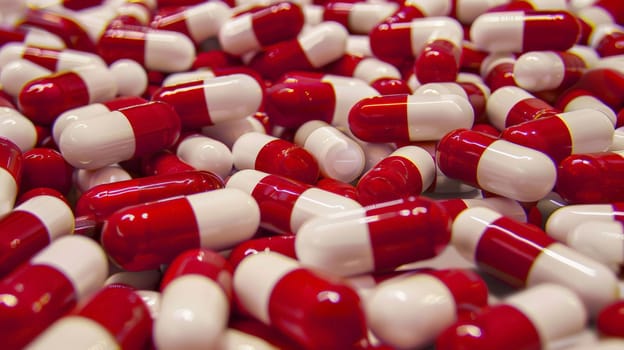 Delve into the intricate realm of global healthcare with this captivating image featuring a pile of white-red capsule pills. Serving as a potent symbol of the ongoing battle against antibiotic resistance, it highlights the imperative of responsible drug use and underscores the pivotal role of the pharmaceutical industry in safeguarding public health.