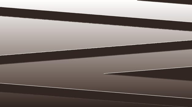 Abstract black diagonal lines on a matte brown surface