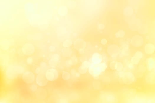 Abstract blurred fresh vivid spring summer light delicate pastel yellow white bokeh background texture with bright circular soft color lights. Beautiful backdrop illustration.