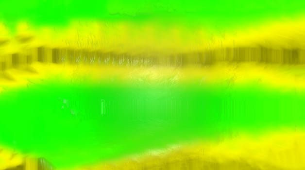 Abstract background in the form of a bright yellow-green surface with horizontal spreading uneven spots