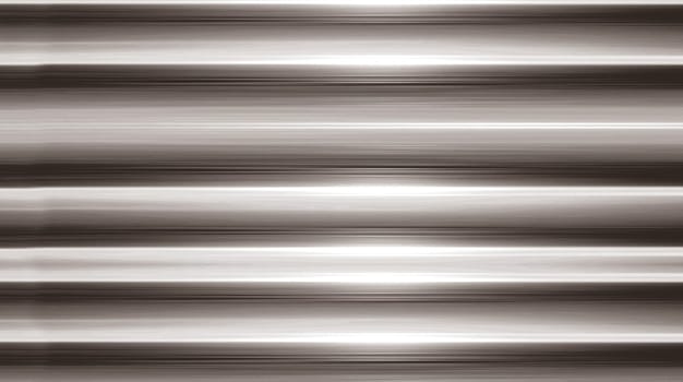 Background image of horizontal stripes of silver color with metallic luster