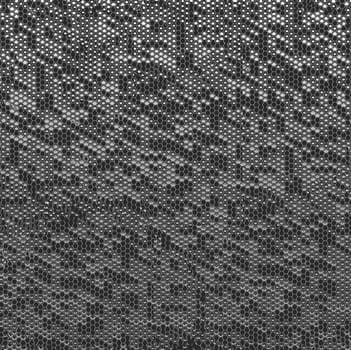 Background texture with a small pattern in the form of small pentagons of gray and black color