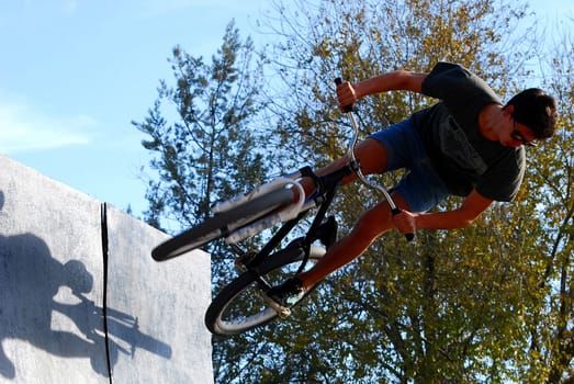 Russia, Volgodonsk - June 30, 2015: Bicycle riding. Cycling the sport accessible to all