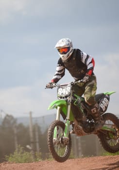 Russia, Volgodonsk - June 02, 2015 Motorcycle Racing Rally cross-country