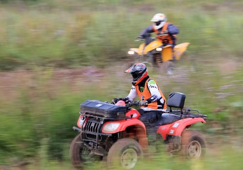 Russia, Volgodonsk - June 02, 2015 Motorcycle Racing Rally cross-country