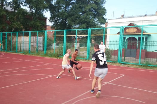 Russia, Volgodonsk - June 03, 2015 Basketball Sports basketball game