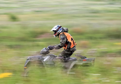 Russia, Volgodonsk - June 02, 2015 Motorcycle Racing Rally cross-country