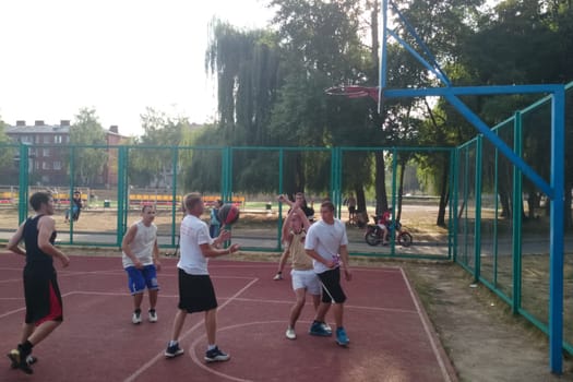 Russia, Volgodonsk - June 03, 2015 Basketball Sports basketball game