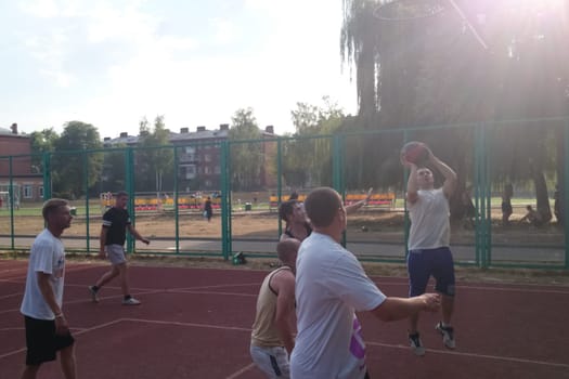Russia, Volgodonsk - June 03, 2015 Basketball Sports basketball game