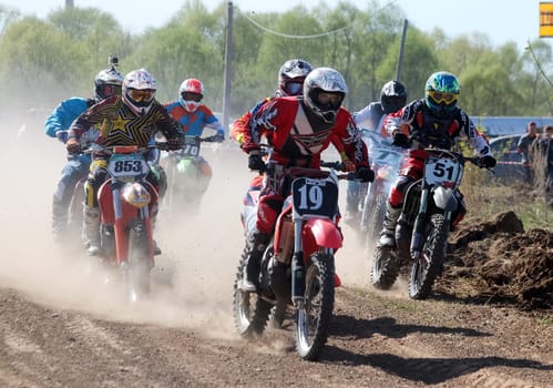 Russia, Volgodonsk - June 02, 2015 Motorcycle Racing Rally cross-country