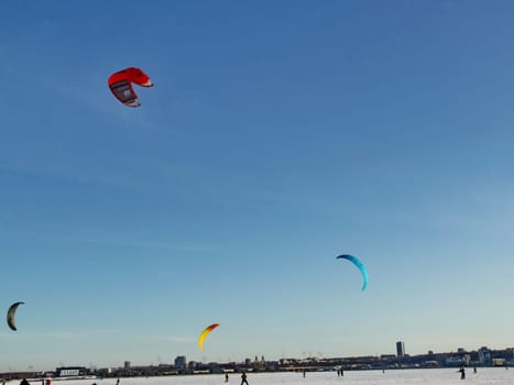 Russia, Volgodonsk - may 19, 2015: Parachuting Skydiving sport for the brave