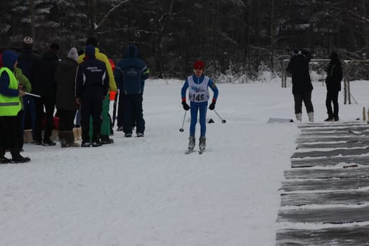 Russia, Volgodonsk - dec 30 2015 Biathlon competitions