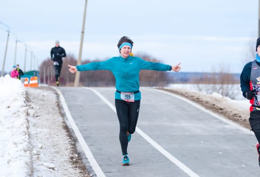 Russia, Volgodonsk - June 14, 2015 Run Sport for All