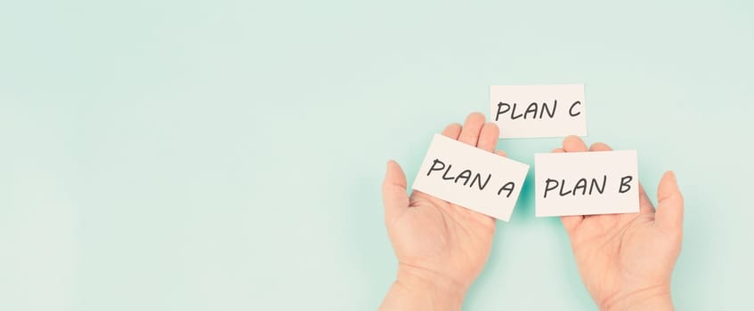 Different plan a or b option, taking opportunity, making a decision, planning for future, business strategy, failure analysis